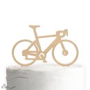 Cake Topper Rennrad Holz