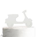 Cake Topper Vespa Satiniert