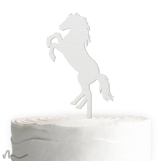 Cake Topper Pferd Satiniert