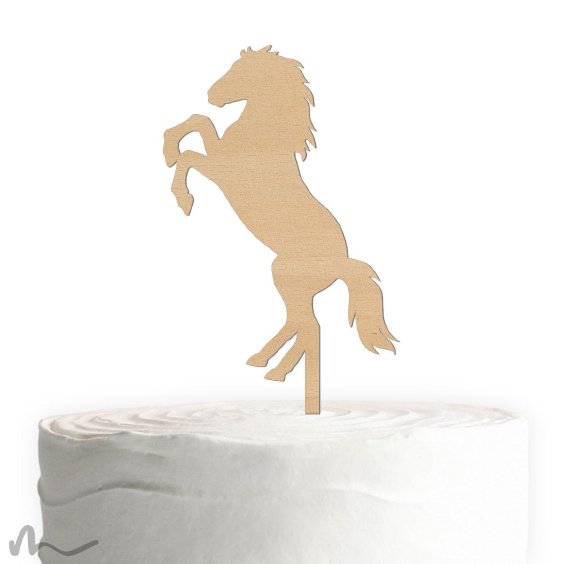 Cake Topper Pferd Holz