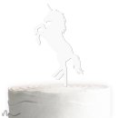 Cake Topper Einhorn Weiss