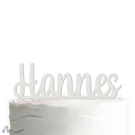 Cake Topper Name personalisiert Satiniert