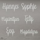 Cake Topper Name personalisiert Satiniert