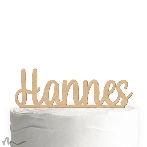 Cake Topper Name personalisiert Holz