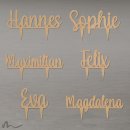 Cake Topper Name personalisiert Holz