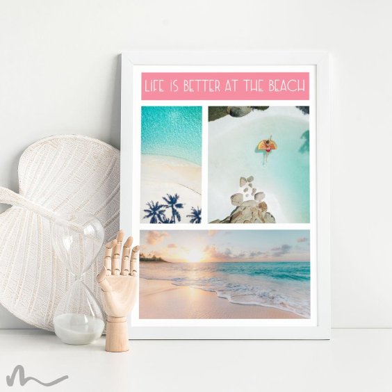 Poster In Szene gesetzt