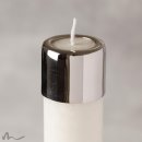 Kerzenring Messing silber für Kerze Ø 4 cm