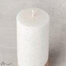 Kerze Holzelement Docht Blanko  Ø8 x 20 cm