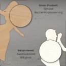 Cake Topper Herz Geometrie Holz