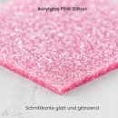 Cake Topper Danke Schriftzug Pink Glitzer